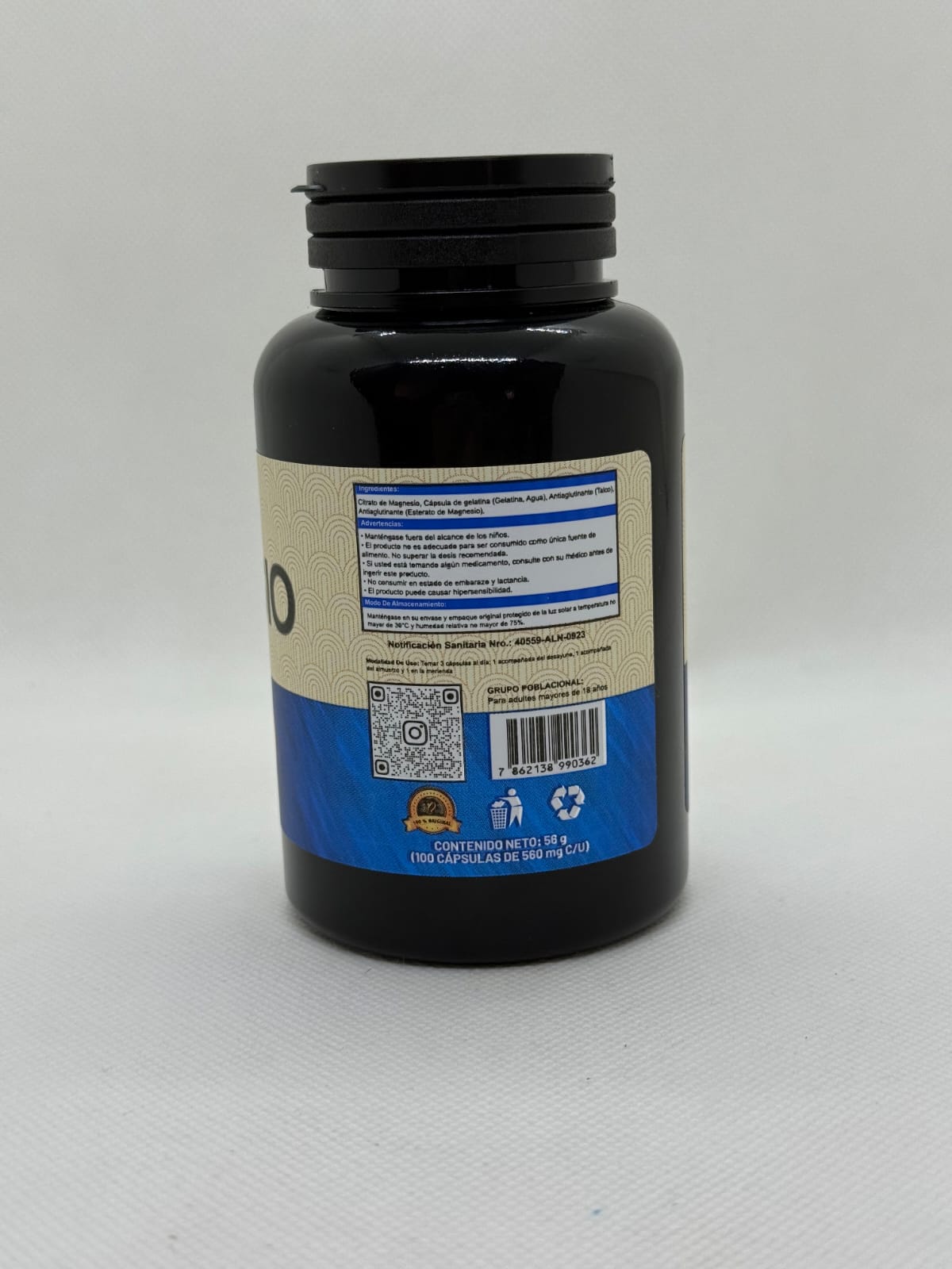 Citrato De Magnesio 100cap Salud Osea